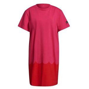 Adidas X Marimekko Tee T-Shirt Dress Sport Athletic Magenta/Red Womens Large